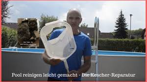 Pool Reinigen Leicht Gemacht 4 Die Kescher Reparatur Youtube