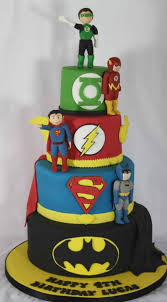 I can't decide which superhero craft idea is my favorite! Dc Superhero Cake Superhero Birthday Cake Superhero Cake Justice League Cake