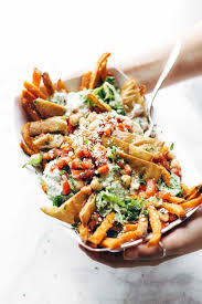 Loaded Mediterranean Street Fries Rezept Rezepte Pinterest Foods Fries Recipe Und Vegetarian Recipes