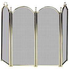 4.333 out of 5 customer rating (3) item #1261277. Uniflame 4 Panel Deluxe Plated Woven Mesh Fireplace Screen Fireplacess Com