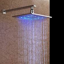 Endulge And Never Get Burned Again With This Beautiful Led Changing Shower Head It Does Not Require Batterie Brass Shower Head Shower Heads Modern Shower Head