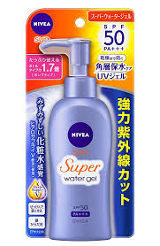 Amazon Com Nivea Sun Protect Super Water Gel Spf 50 Pa Face Body Pump Type 140 G Japan Import Beauty