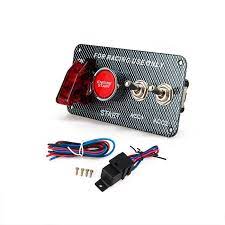 12v Racing Car Modification Led One Button Start Illuminated Ignition Switch Car Circuit Modification 5 In 1 Combination S Marine Hardware Modification Circuit