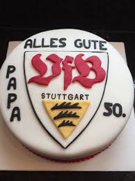Club crest of vfb stuttgart from 1998 to 2014. Vfb Stuttgart Birthday Cake Geburtstagstorte Besondere Kuchen Fondant Torte Geburtstag