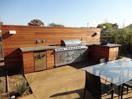 custom contemporary outdoor kitchen