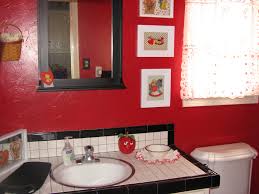 Commonly, gray, blue, white and green are the colors that people like to have in their bathrooms. Wall Small Red Bathroom Decor Novocom Top