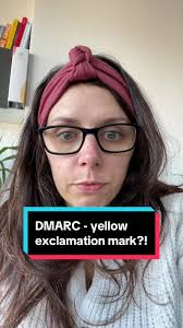 What does it mean when there is a yellow exclamation mark next to your  DMARC policy