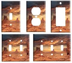 Desert Sunset Landscape, Decorative Light Switch Cover Plate, Single Toggle  Switch, Outlet, GFCI Rocker, 2 Gang Toggle