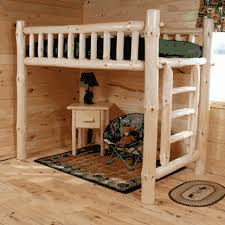 Twist Of Nature Unassembled Pine Log Loft Space Saver Bed