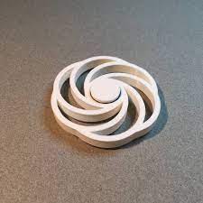 3d Printable Twirl Fidget Spinner Tinkercad By Fotis Mint 3d Printable Models 3d Printing Print