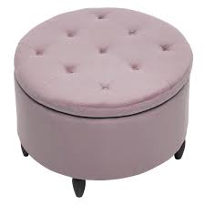 Ships from and sold by amazon.com. Large Round Velvet Storage Ottoman Living And Home
