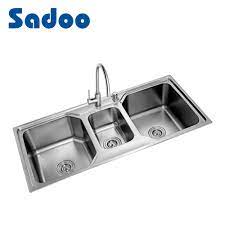 The wide, rectangular shape provides you with more room while doing the dishes. 3 Bowl Self Rimming Kitchen Sink Triple Bowl Sink From Chinese Factory Sd 7025 China 3 Bowl Kitchen Sink Triple Bowl Kitchen Sink