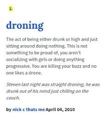 Droning Urban Dictionary Vocabulary Dictionary