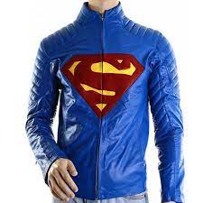 Superman Man Of Steel Royal Blue Leather Jacket Celebrity Jackets Leather Jacket Style Celebrities Leather Jacket