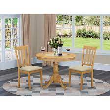 We believe that small kitchen table and chairs for two exactly should look like in the picture. Oak Small Kitchen Table Plus 2 Chairs 3 Piece Dining Set Overstock 10201200