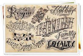 Tatuagen Tattoo Lettering Fonts Tattoo Lettering Lettering Design