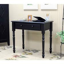 Its enclosed storage allows you to keep important files and office items safely. Ella 34 Wide Antique Black Wood 1 Drawer Desk 87r78 Lamps Plus