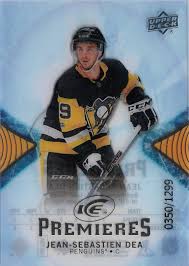 Most recently in the ahl with laval rocket. 2017 18 Upper Deck Ice 122 Jean Sebastien Dea Rc 1299 Penguins Mike S Sportscards