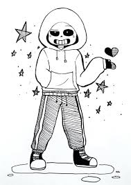 Free printable undertale coloring pages. Undertale Sans Coloring Page Free Printable Coloring Pages For Kids