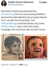 Shobha Tharoor Srinivasan's Amul Baby Legacy: A Family Tradition
