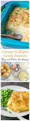 This Skinny Scalloped Potato Gratin Is Creamy And Tastes Incredibly Indulgent Natashaskitchen Food Recipes Veggie Dishes