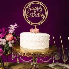 Cake Wedding Happy Birthday Cake Topper Card Acrylic Cake Party Decoration Happy Birthday Cake Topper Birthday Cake Toppers Happy Birthday Kids