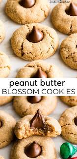 Best Peanut Butter Blossoms Cookies Peanut Butter Blossom Cookies Soft Peanut Butter Cookies Peanut Butter Kiss Cookies