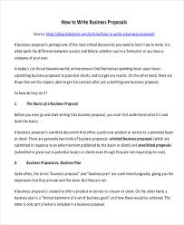 Free 8 Sample Formal Proposal Letter Templates In Pdf Ms Word