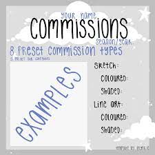 You can find template examples for creating a commission contract here. Instagram Commission Template Furry Oriented By Lynx Ie On Deviantart