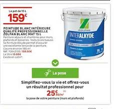 We did not find results for: Offre Peinture Blanc Interieure Qualite Professionnelle Zolpan Blanc Mat 15l Chez Leroy Merlin