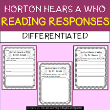 Horton hears a who worksheet provides questions for students to answer during the movie / film | dr. Horton Hears A Who Activities Worksheets Teachers Pay Teachers