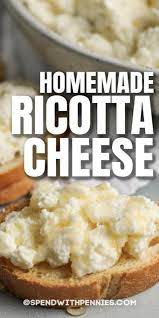 This Homemade Ricotta Cheese Recipe Only Uses 4 Simple Ingredients And Tastes Way Better Than Store Bought Ingredients Recipes Ricotta Cheese Recipes Recipes