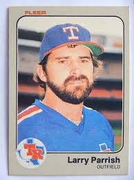 Larry Parrish #574 Fleer 1983 Baseball Card (Texas Rangers) VG