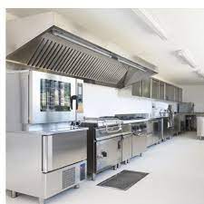 If your restaurant kitchen is in need of a new range hood, keep in mind that many installers can service both residential and commercial spaces. Silver Color 304 Stainless Steel Commercial Kitchen Exhaust Ventilation System Rs 92000 Unit Id 20304636391