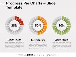 progress pie charts for powerpoint and google slides