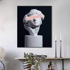 Modern art does not emphasize on exact representation of the real world, which is, in some way, abstract compared to realism art works in renaissance. Retro Woman Sculpture Renaissance Art Poster Abstract Canvas Wall Print Painting Modern Contemporary Room Decor Painting Calligraphy Aliexpress