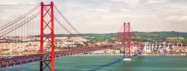 The ponte 25 de abril is a massive red suspension bridge in lisbon, portugal. Ponte 25 De Abril Lisbon Dk Eyewitness Travel
