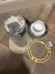 Closet flange concrete slab ceramic tile advice forums john. Toilet Flange Installation On Concrete Basement Floor Advice Terry Love Plumbing Advice Remodel Diy Professional Forum