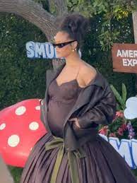 Rihanna Dazzles at Smurfs Premiere with Sons RZA and Riot | TikTok