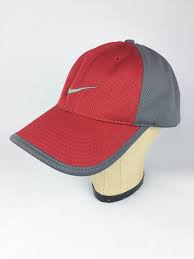Nike Dri Fit Swoosh Mesh Hat Red And Gray Strapback Blamm Mesh Hat Nike Dri Fit Red And Grey