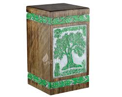 Handcrafted Wooden Urns For Ashes Tree Of Life Rosewood Urn For Human Ashes Funeral Pet Urns For Dogs Ashes Wooden Box Intaj Inc In 2020 Pet Urns Wooden Urn Handcraft