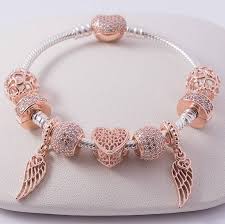 Pandora Rose Gold Charm Inspo Bijoux En Cristal Swarovski Bijoux Mode Bracelet Pandora