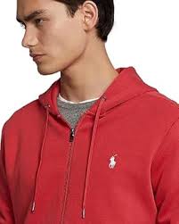 Wool Polo Sueteres Rojos Polo Ralph Lauren Men's Fleece Zip Hoodie, Red,  XX-Large Buy Online