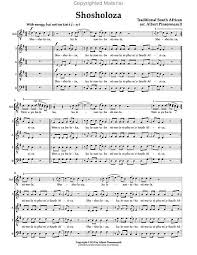 Shosholoza Go Forward Sheet Music Music Music Print