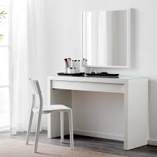 Malm Coiffeuse Blanc 120x41 Cm Ikea In 2020 Ikea Dressing Table Malm Dressing Table White Dressing Tables