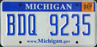 Michigan Michigan License Plate America Travel