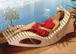 Saunaliege Schaukelliege Balance Schaukelliege Sauna Wellness Wellnessliege