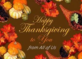 Thanksgiving is a national holiday celebrated on various dates in the united states, canada, grenada, saint lucia, and liberia. Happy Thanksgiving To You From All Of Us Medilodge Of Yale