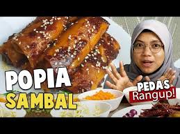 Agar sambal goreng ati tidak amis di lidah, penting buatmu untuk menggunakan asam jawa dan gula jawa yang cukup. Popia Sambal Mudah Dan Sedap Popia Sira Rangup Youtube