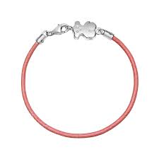 Sterling Silver Tous Bear Bracelet With 2mm 1 16 Leather Cord Tous Washington Dc Joyas Pulseras Joyeria